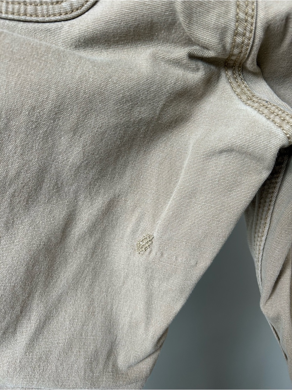 Carhartt Men's Khaki Work Pants - Relaxed Fit - Picture 7 of 9